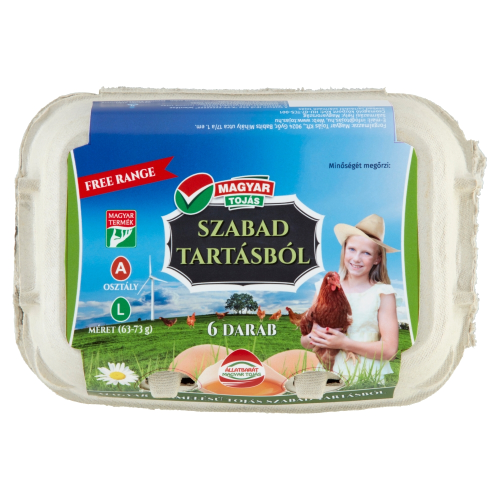 Szabad tartásból L6 db/doboz (M.T.)